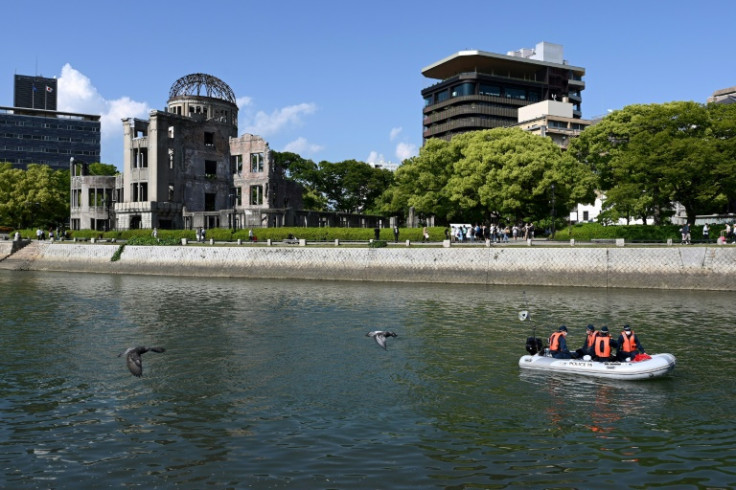 G7サミット前には広島でも警備員がボートでパトロール中