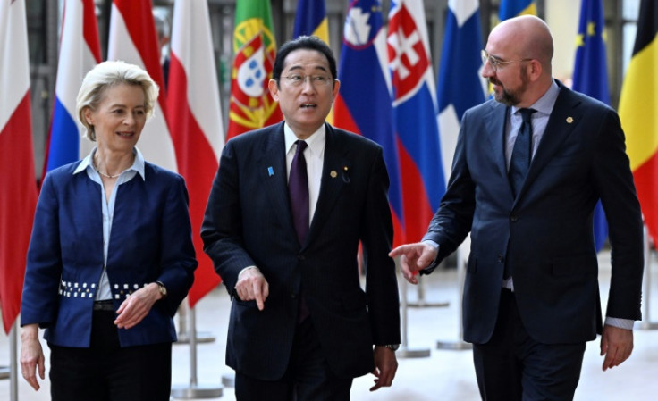 日本の岸田文雄首相とウルズラ・フォン・デア・ライエン氏とシャルル・ミシェル氏の二人のEU首脳も、北朝鮮のミサイルに対する懸念について話し合った。