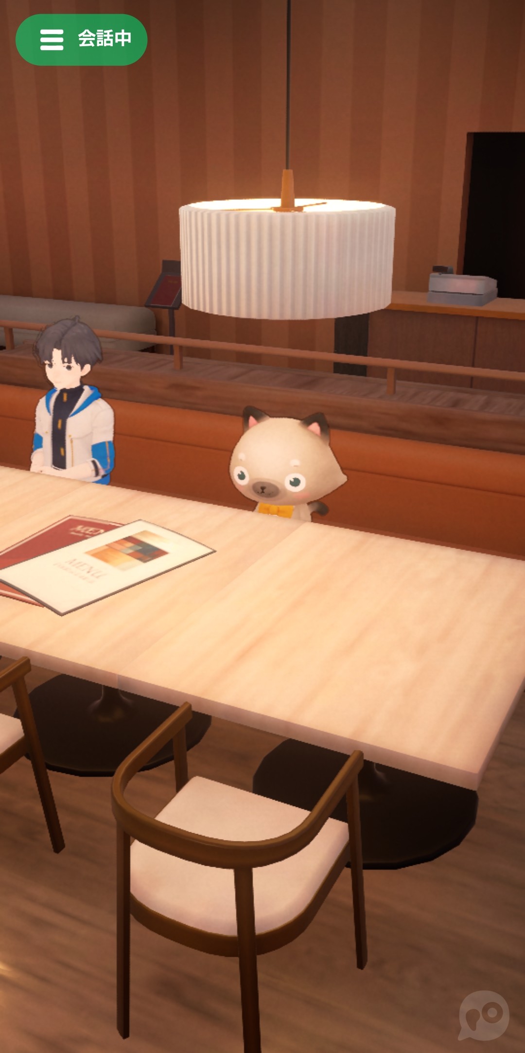 Screenshot of POPOPO, camera-free video call platform, launched on March 